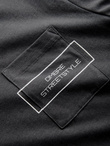 Bawełniany męski t-shirt z nadrukiem na kieszonce Ombre Streetstyle – czarny V1 OM-TSCT-0108