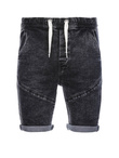Men's denim shorts - black W361