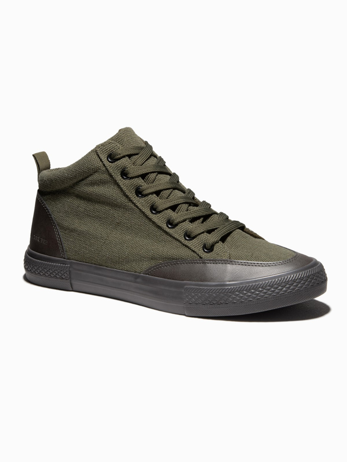 Men's casual sneakers T377 - olive V5