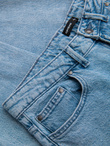 Marmurkowe męskie spodnie jeansowe CARROT FIT – jasnoniebieskie V1 OM-PADP-0225