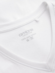 BASIC men's classic cotton T-shirt with a crew neckline - white V4 OM-TSBS-0145