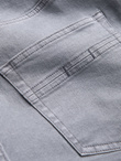 Spodnie męskie jeansowe bez przetarć SLIM FIT - szare V1 OM-PADP-0148