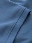 BASIC men's single color pique knit polo shirt - blue V16 OM-POBS-0100