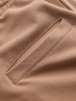 Men's sweatpants with logo - brown V3 OM-PASK-0167