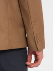 Classic men's jacket with pillowcase pocket - caramel V2 OM-BLZB-0115