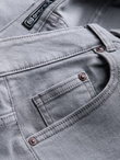 Spodnie męskie jeansowe bez przetarć SLIM FIT - szare V1 OM-PADP-0148