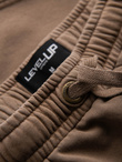 RELAXED FIT men's athleisure style short sweat shorts - light brown V2 OM-SRWS-0122