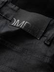 Men's waxed denim SLIM FIT pants - black V3 OM-PADP-0149