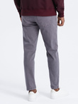 Jeansowe spodnie męskie bez przetarć SLIM FIT - grafitowe V5 OM-PADP-0148