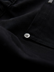 Men's cargo pants STRAIGHT LEG with stripes on pockets - black V4 OM-PACG-0197