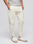 Men's jogger sweatpants - cream V11 OM-PABS-0173