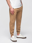 Men's jogger sweatpants - brown V2 OM-PABS-0173