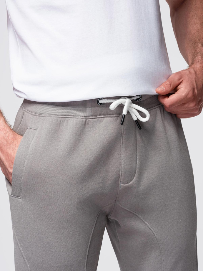 Men's jogger sweatpants - gray V8 OM-PABS-0173