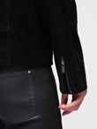 Men's retro biker jacket with stand-up collar - brown V1 OM-JAFL-0197