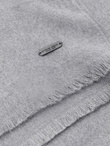 Męski monochromatyczny szalik z frędzlami – szary V3 OM-ACSF-0116