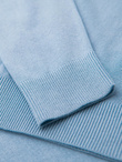 Elegant men's sweater with a v-neck - light blue V10 OM-SWBS-0107