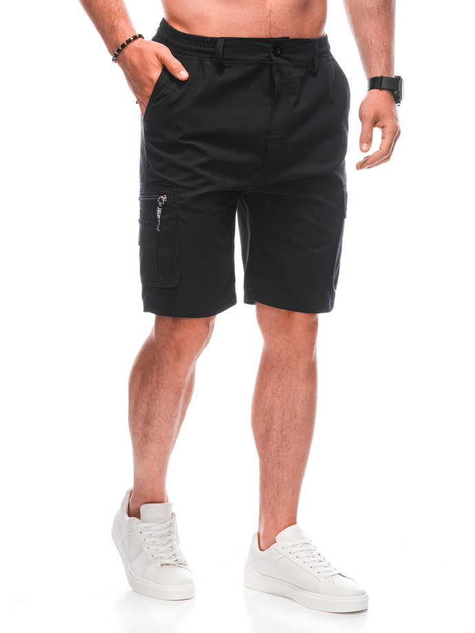 Men's cargo shorts W495 - black