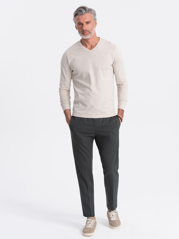 Zestaw longsleeve męski V-NECK - mix 2-pak V8 Z41