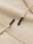Rozpinana męska bluza dresowa BASIC – beżowa V6 OM-SSBZ-0160