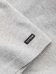 Men's longsleeve with buttons at the neckline - grey melange V8 OM-LSCL-0107