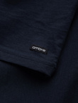 Longsleeve męski z guzikami przy dekolcie - granatowy V3 OM-LSCL-0107