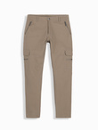 Men's cargo pants STRAIGHT LEG with zippered pockets - khaki V3 OM-PACG-0204