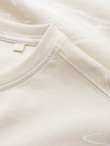 Men's cotton t-shirt with patterns - cream V7 OM-TSFP-0184
