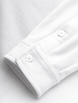Dzianinowa koszula męska SLIM FIT z długim rękawem – biała V1 OM-SHCS-0177 
