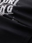 T-shirt męski z nadrukiem w stylu motocyklowym – czarny V1 OM-TSPT-0125
