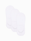 Skarpety męskie stopki 3-pak - białe V4 OM-SOSS-0103