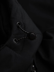 Men's winter jacket with detachable hood in waterproof material - black V3 OM-JAHP-0306