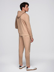 Men's sweatshirt set hoodie + sweatpants - brown V3 Z107