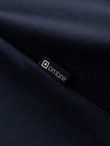 Men's signature elastane longsleeve with round neckline - navy blue V2 OM-LSCL-0102
