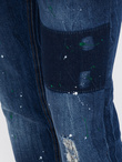 Spodnie męskie jeansowe SKINNY FIT - niebieskie V2 P1063