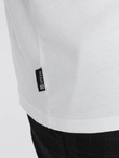 T-shirt męski bawełniany z nadrukiem na kieszonce Ombre Streetstyle – biały V8 OM-TSCT-0108