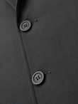 Men's SLIM knit jacket with subtle texture - graphite V1 OM-BLZB-0101