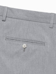 Elegant men's SLIM FIT chino pants - light grey V1 OM-PACP-0191