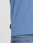 BASIC men's classic cotton T-shirt with a crew neckline - blue V5 OM-TSBS-0145