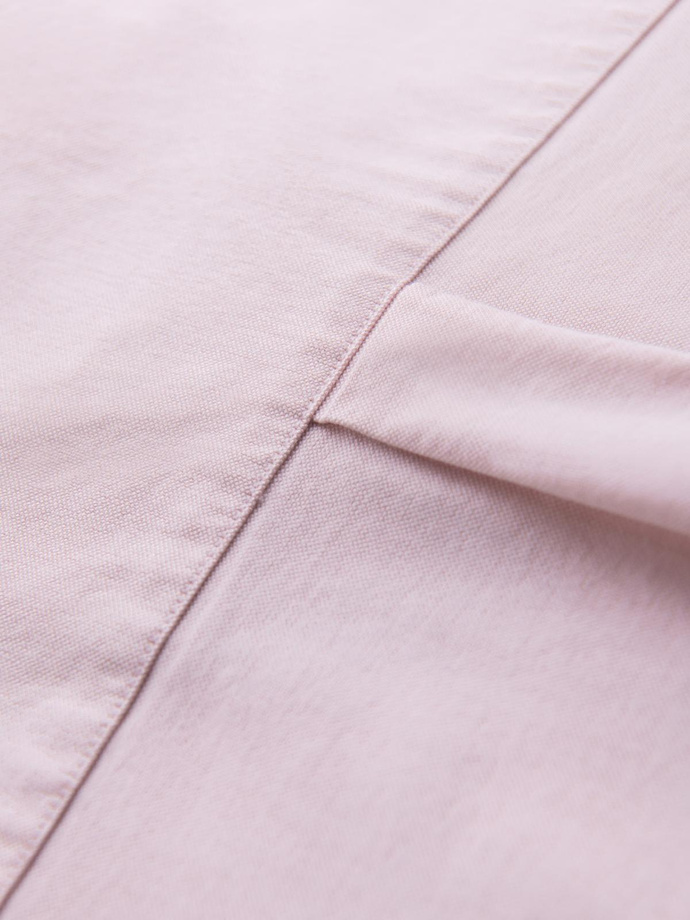 Cotton pastel men's oxford shirt - light pink V1 OM-SHOS-0183