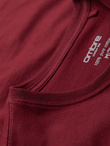 Classic BASIC men's cotton T-shirt - maroon V16 OM-TSBS-0236