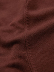 Men's classic knitted shirt with ribbed cuffs - warm brown V4 OM-TSCT-0252