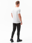 Men's printed t-shirt V-5A- white S1434