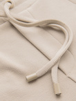 Men's knit shorts with rolled up legs - sand V3 OM-SRCS-0170