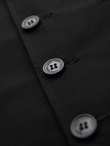 Men's fitted vest with rayon and marbled buttons - black V4 OM-BLZV-0112