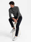 Men's uniform casual shoes in eco nubuck - light grey V2 OM-FOCS-0151