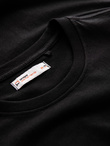 Men's cotton t-shirt with contrasting two-tone print - black V1 OM-TSPT-0219 