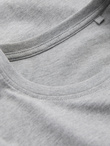 BASIC men's longsleeve with round neckline - grey melange V3 OM-LSBL-0106