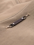 Men's quilted jacket with high zipped hood - black V1 OM-JAHP-0238