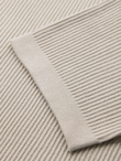 Men's buttonless polo shirt with open collar - light grey V3 OM-POSS-0160