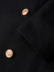 Men's insulated coat with hood and concealed zipper - black V1 OM-COWC-0110